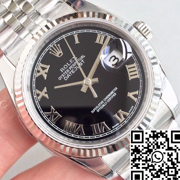 Datejust Dial Rolex 41MM EW 116334 Black Factory 0730